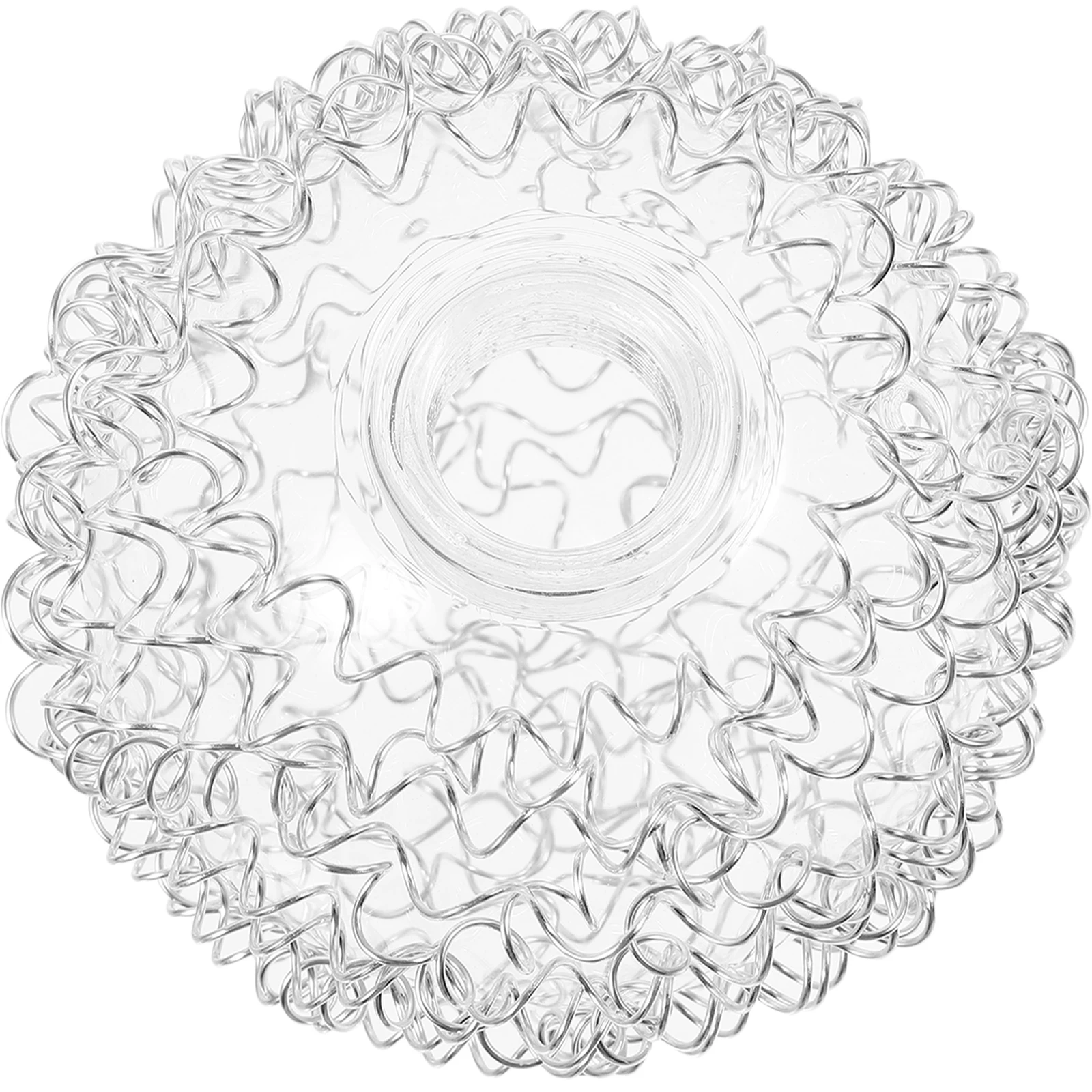 

Aluminum Wire Glass Lampshade Globes for Light Fixtures Hollow Metal Ball Replacement Clear Lampshades Industrial