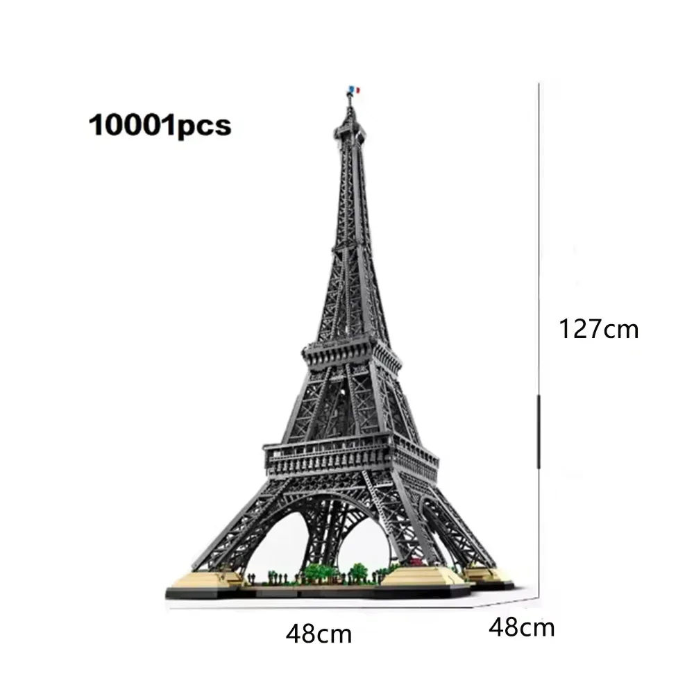 In stock New 2022 1.5M Eiffel Tower 10307 10001pcs PARIS Architecture Model Building Block Brick Kit Adult Children Toy Gift Set