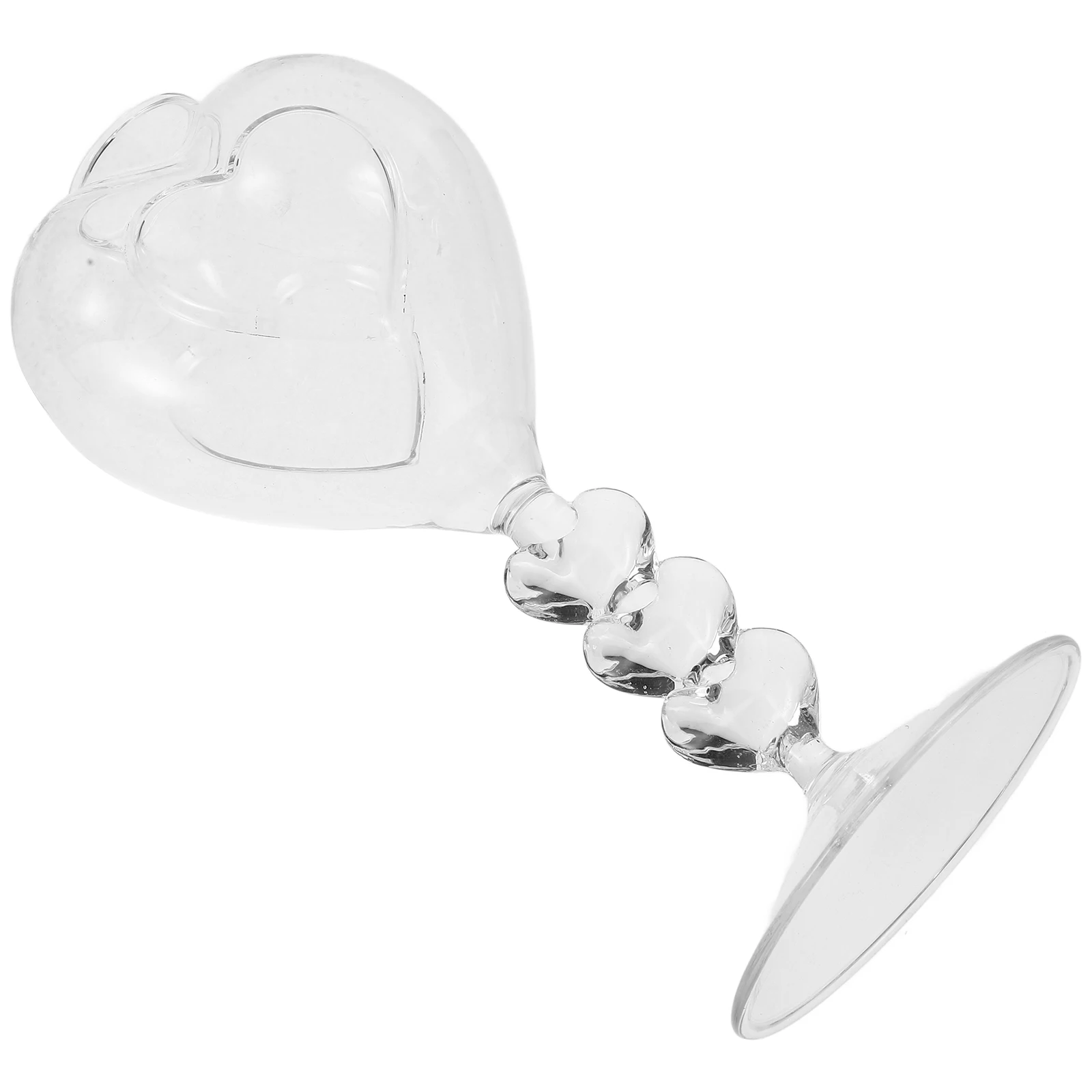 

Heart Shaped Shot Glass Set of 2 Premium Glass Cocktail Glasses for Bar Party Wedding Unique Heart Wine Goblet Drunkware