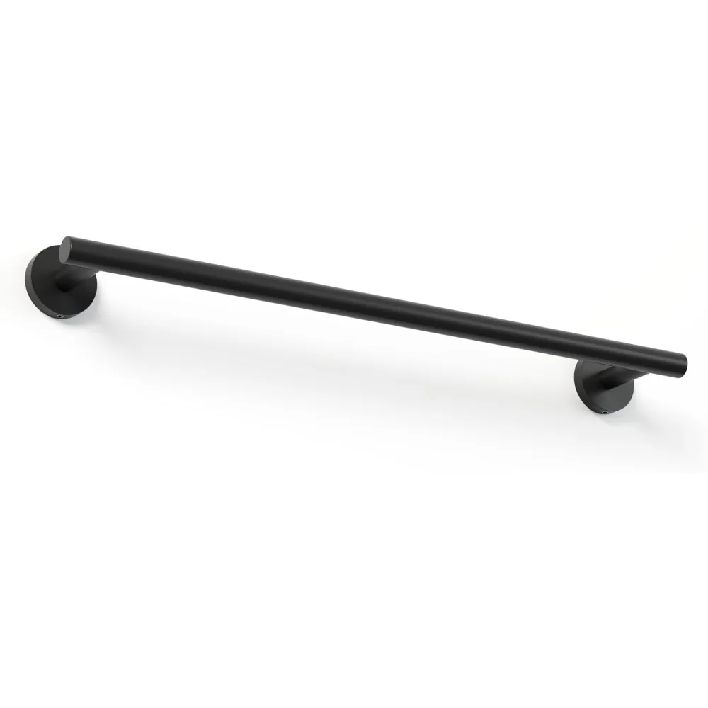 

18-дюймовый вешалка для полотенец для небольшой ванной комнаты, матовый черный, утолщенные вешалки для полотенец из нержавеющей стали SUS304, настенный монтаж