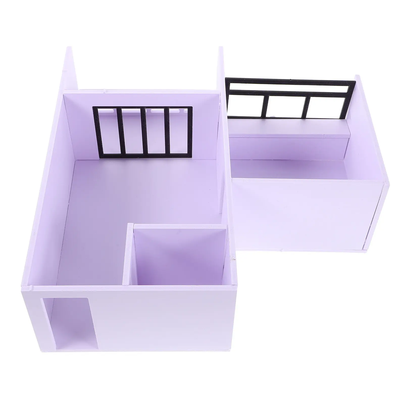 1 Ensemble de Kit de Modélisme Architectural pour Table de Sable, Maquette d'Appartement Non Finie à l'Échelle 1/25, Fournitures de Montage de Maison Miniature DIY