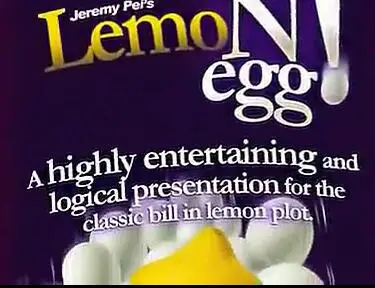

LemoNegg 2.0 By Jeremy Pei Mentalism Magic Tricks Classic Signed Bill in Lemon Plot Stage Illusion Gimmick Props Accessories Fun