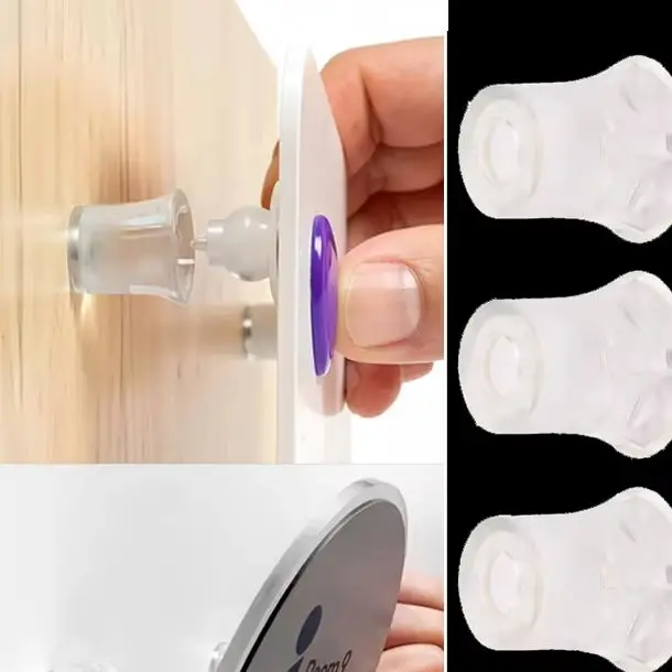 Wholesale 100PCS/LOT Acrylic Hidden Clip Standoffs Transparent Advertising Nails Letter Signs Signage Billboard Holder Screws