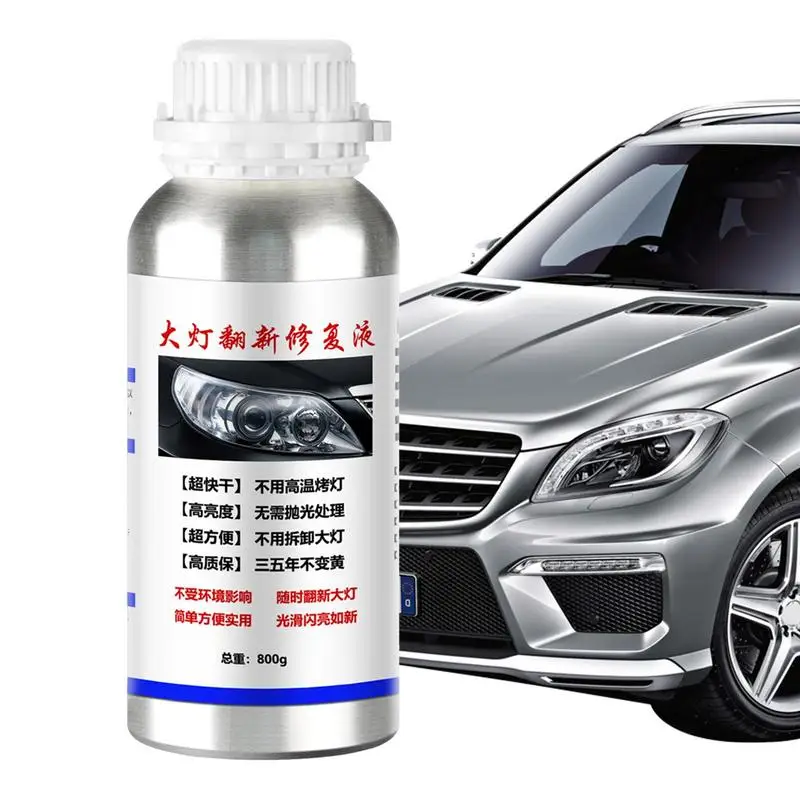 

800g Car Light Cleaner Auto Headlight Refurbishment Polish Cleaner Liquid Head Light Headlamp Lens Restore Restoration Kit