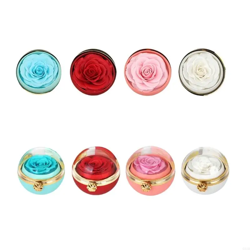 

Q81D Creative Roting Rose Jewelry Box Eternals Цветочные подарки для романтических случаев