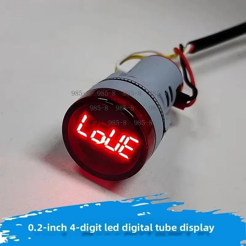 For Data Monitoring 0.2 Inch 4 Digit LED Display Module, Small Size Digital Screen Built-in RS485 Serial Port