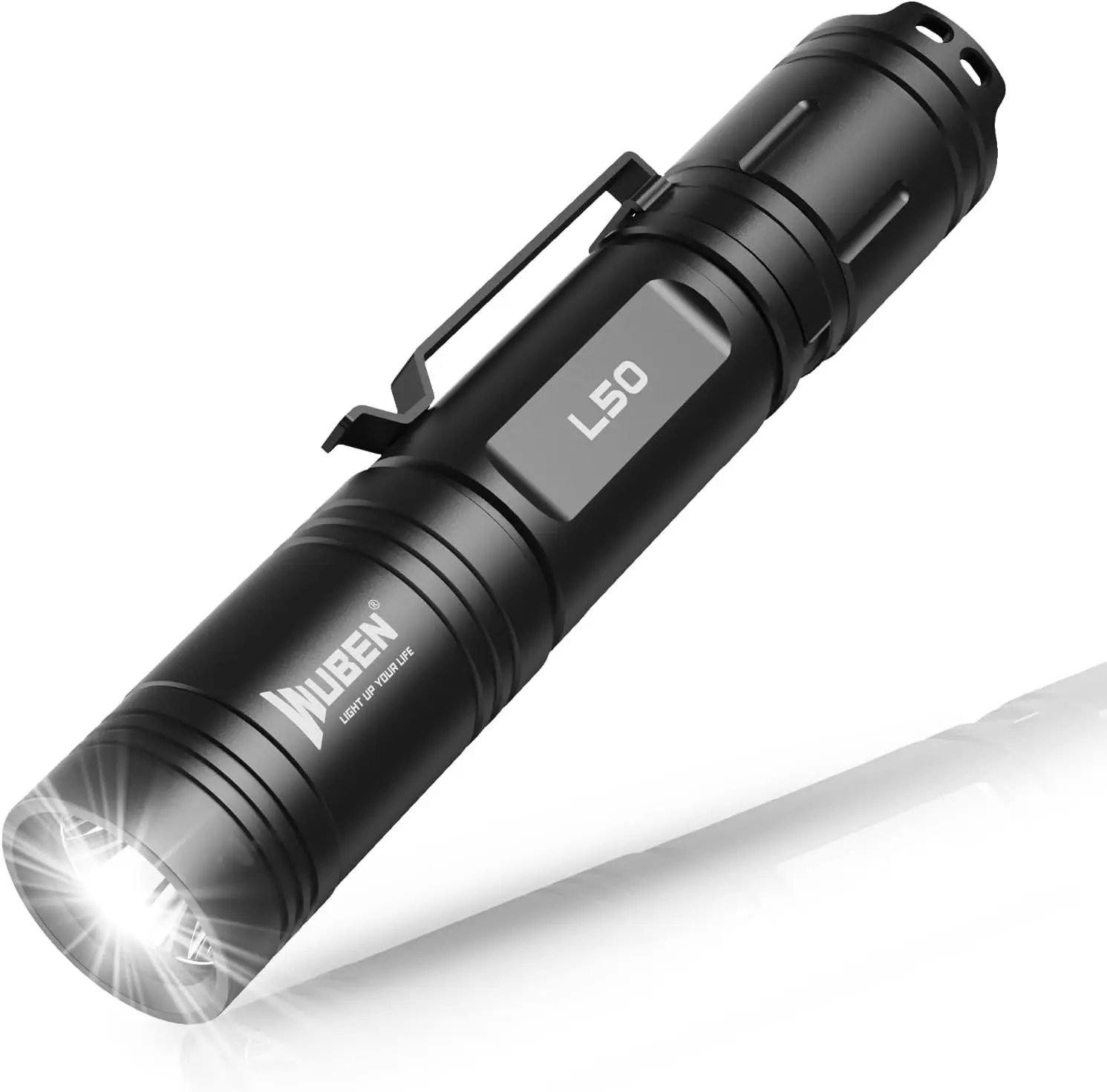 Super Bright IP68 Waterproof LED flashlights, EDC Pocket Flashlights 5 Modes for Emergency, Rescue, Inspection, Hunting