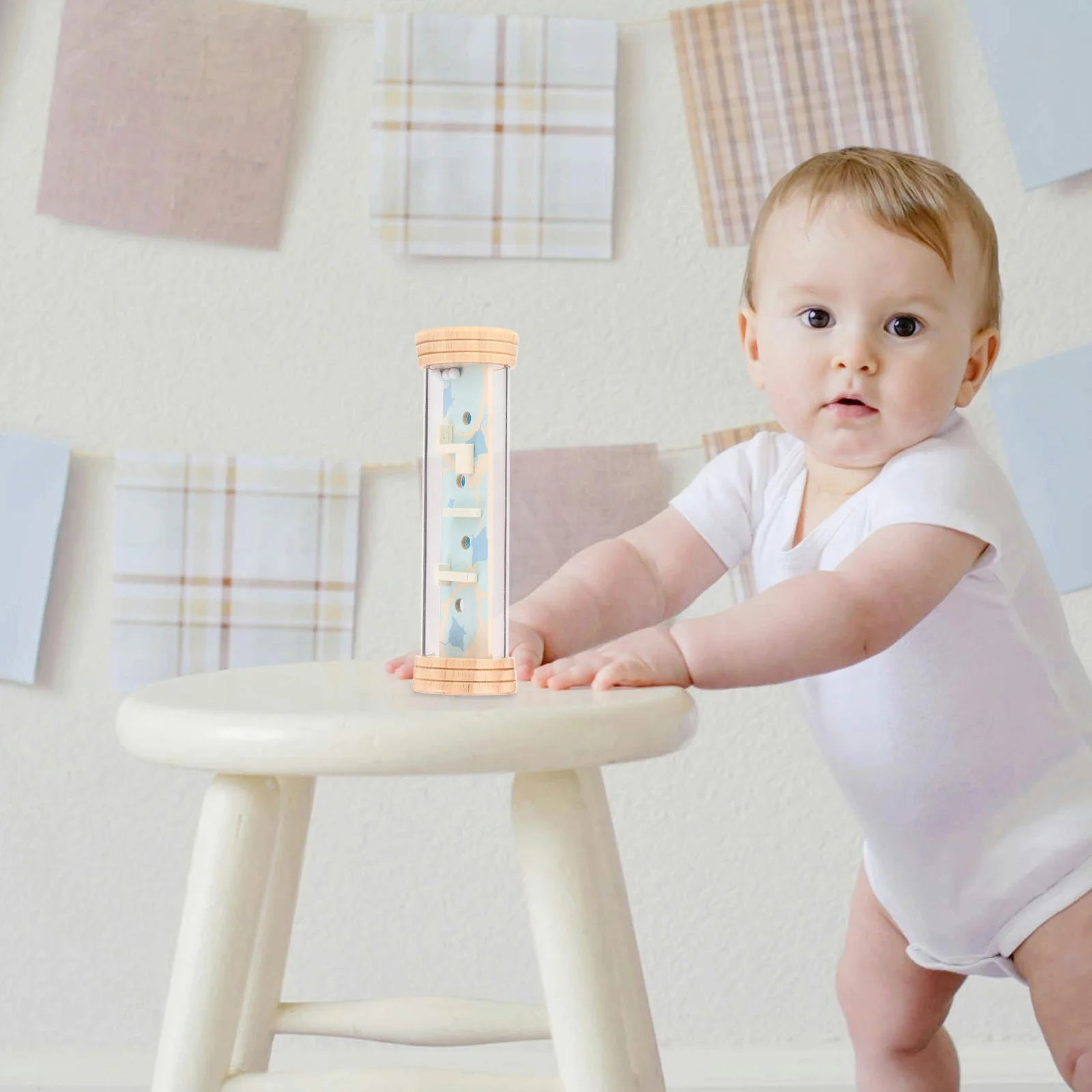 

Rain Stick Baby Shaker Musical Instrument Cognitive Rain Sound Tube for Toddler Sensory Playtime Holiday Musical Sensory Toy