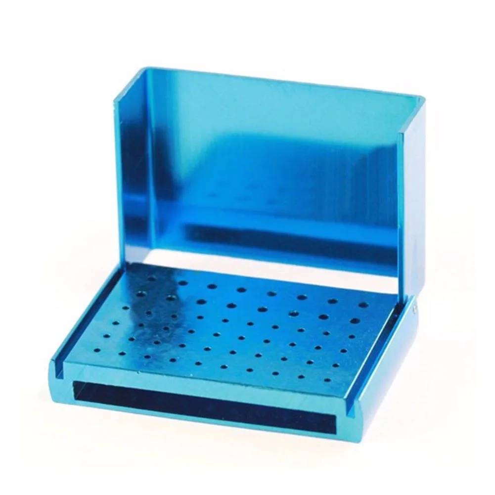 1 Pc 58 Holes Dental Bur Holder Stand Autoclave Disinfection Box Case Dental Bur Holder Box  Case 1pc Dental Burs Accessories