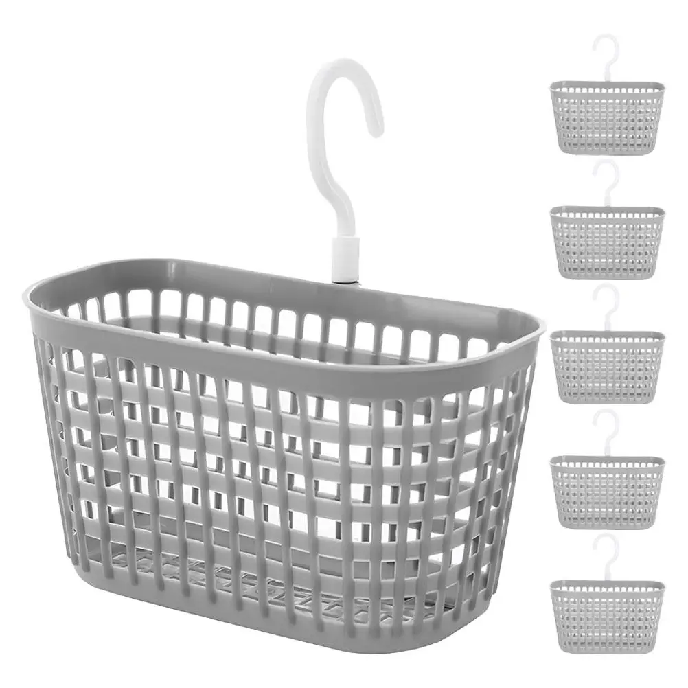 

6 Pcs and Basket Wall Hanging Baskets Bath Corner Shelf for Shower Pp Bathroom Storage