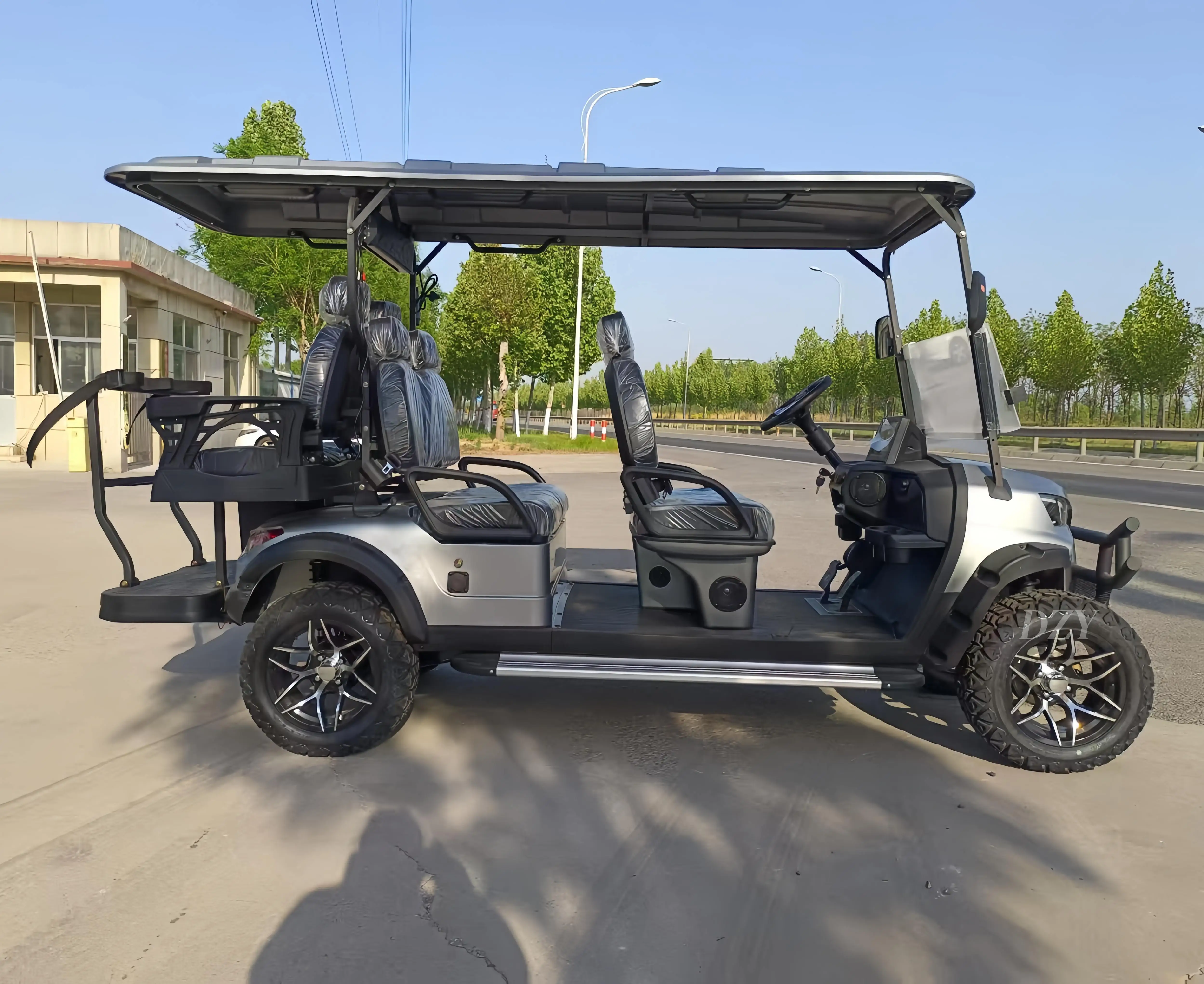 

Wholesale Customized 2/4/6/8 Passenger Seaters Electric Golf Carts Car Solar powered electric golf off-road vehicle
