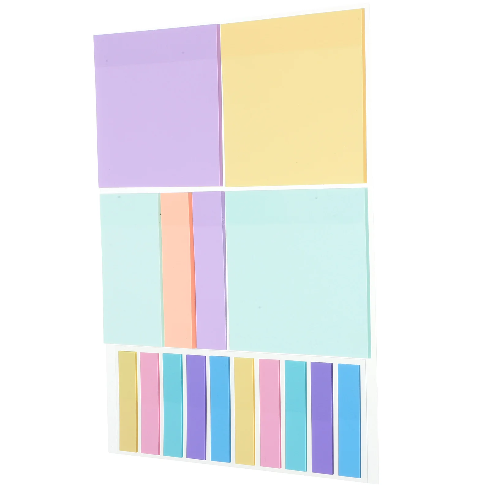 500 Pcs Self-stick Memo Pads Sticky Stickers Office Paper Notepads Bulk Cute Non