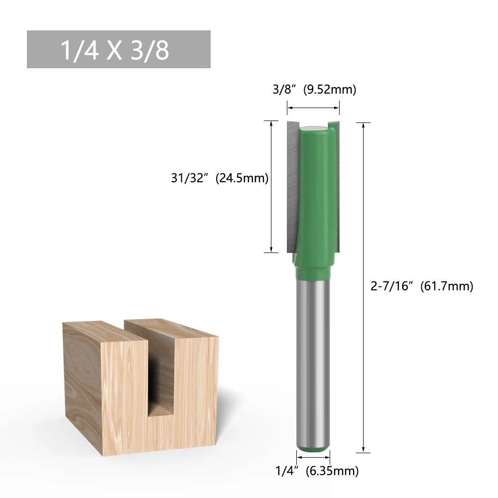 LAVIE Fräser 6mm 1/4 Schaft Hartmetall Gerade für Holznutfräsen für DIY & Professionelle Holzbearbeitung – Detail 15