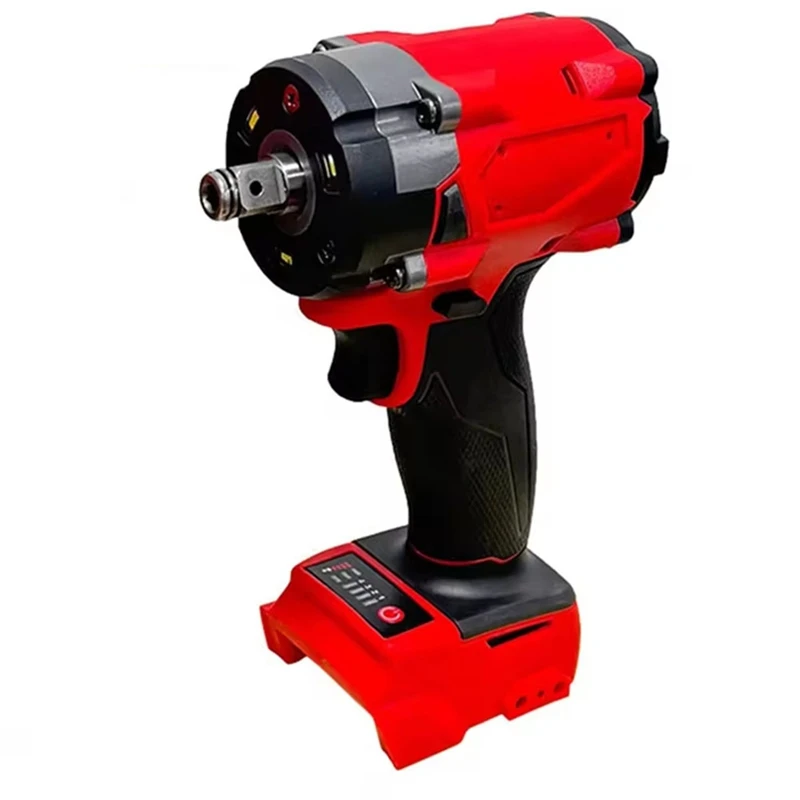 Brushless Impac Wrench Electric Driver 1/2In Repair Cordless Screwdriver 4 Gears Power Tools For Milwaukee 18V Battery