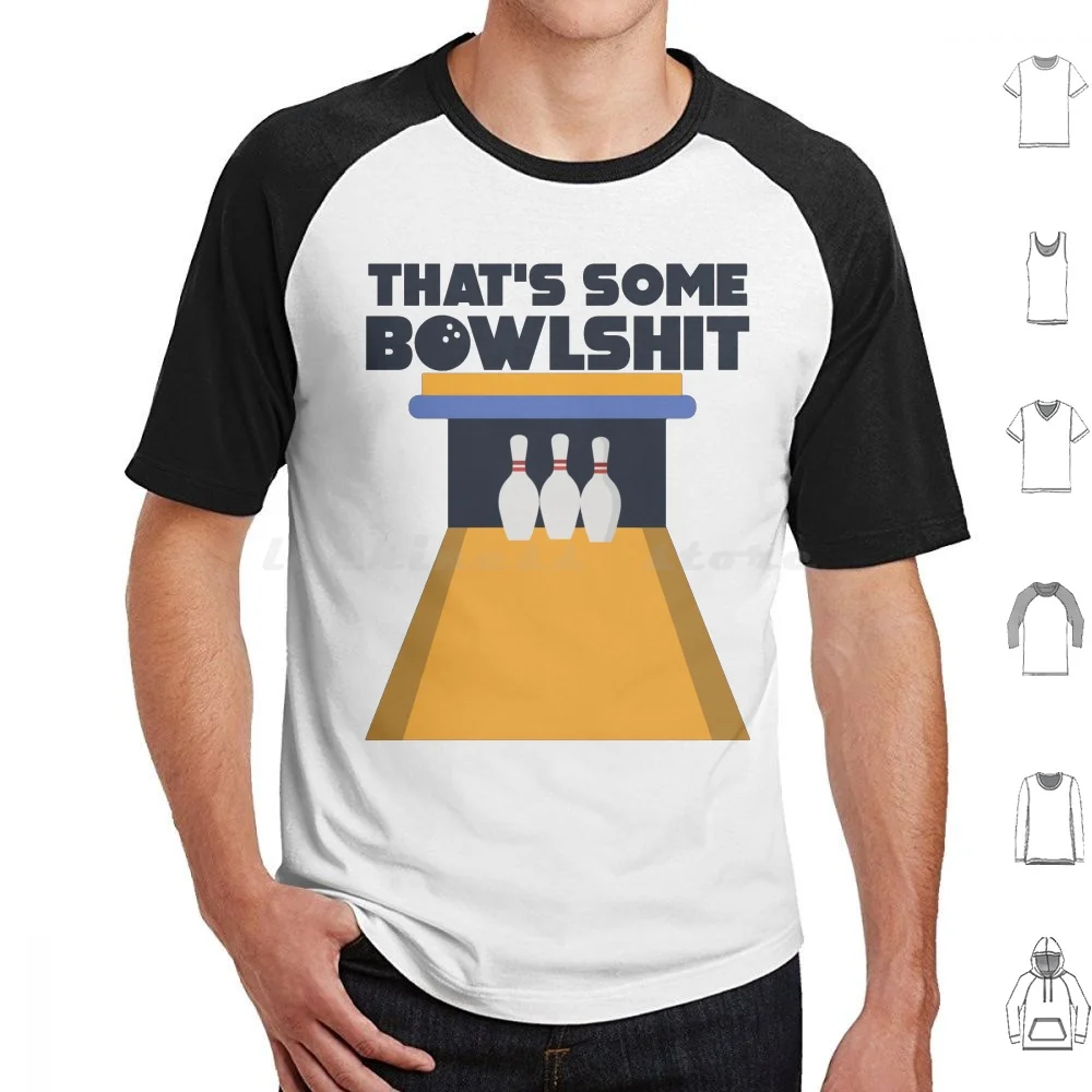 تي شيرت رائع من That's Some Bowlshit مضحك بولينج قائلا هدية مضحكة لرياضيين البولينج مقاس كبير 100% قطن البولينج زقاق