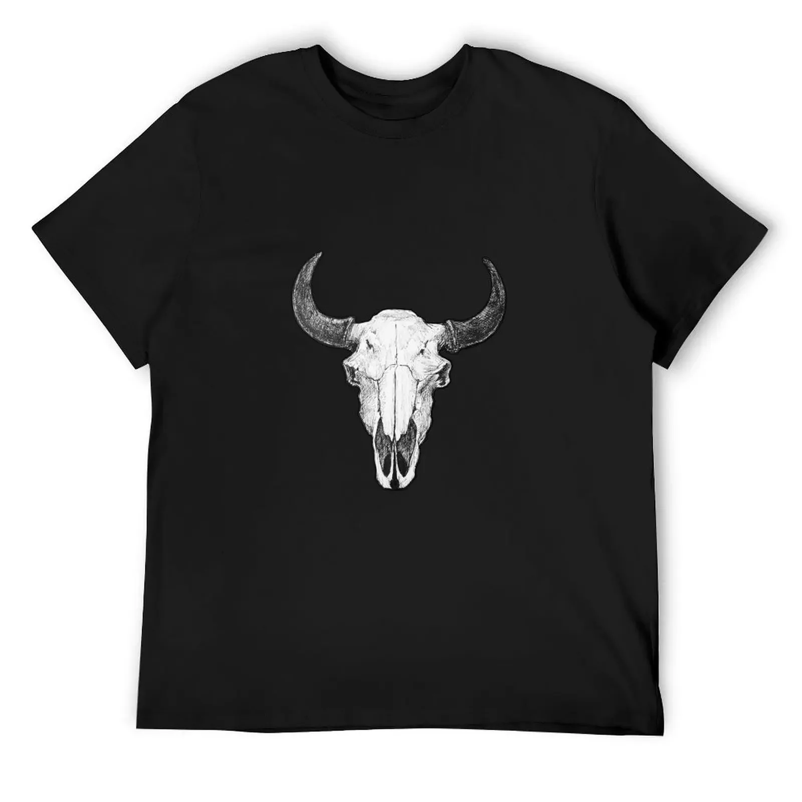 

Bison Skull T-Shirt sports fans anime clothes cute tops shirts graphic tee men