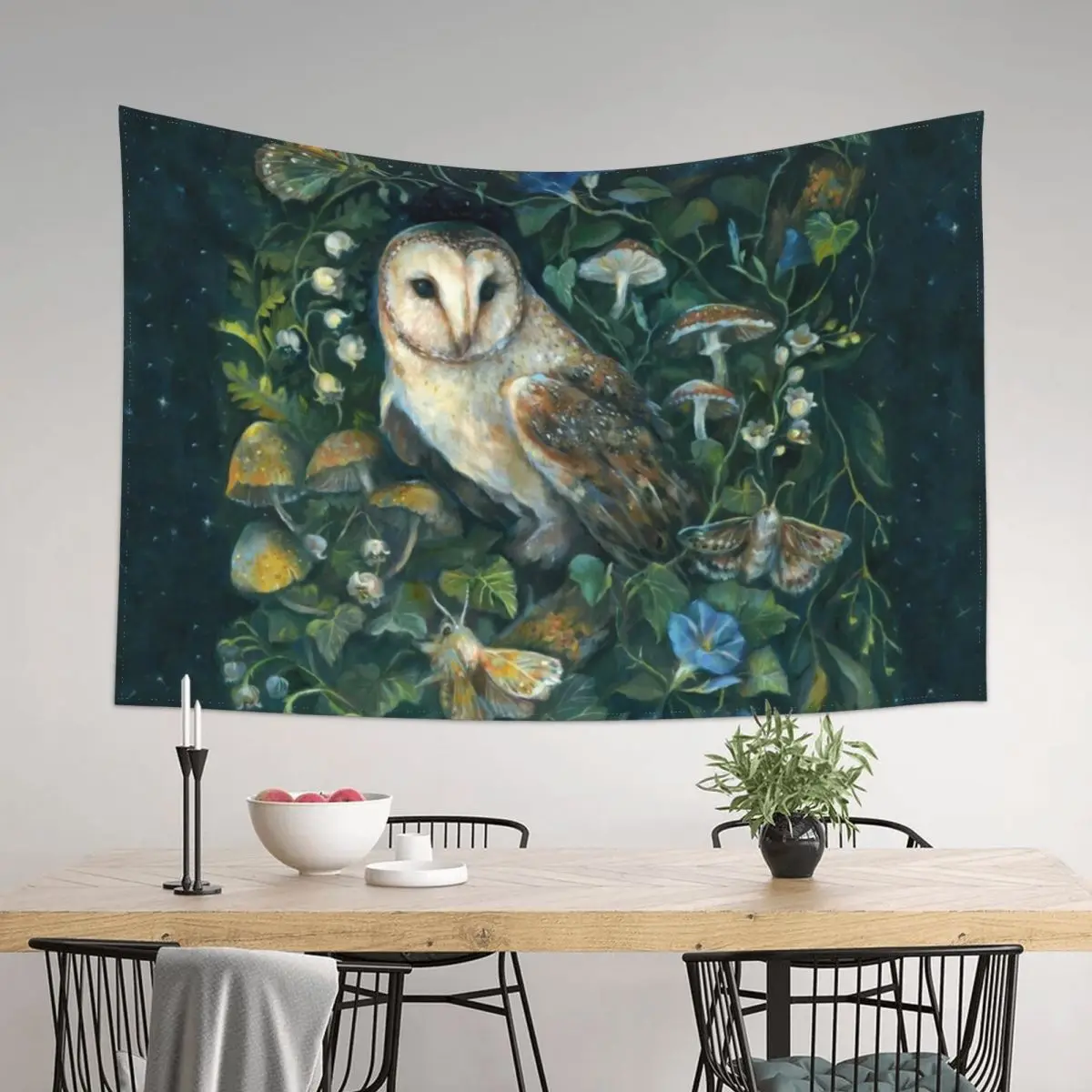 

Barn Owl Forest Tapestry Home Decoration Home Decorators Wall Deco Tapestry