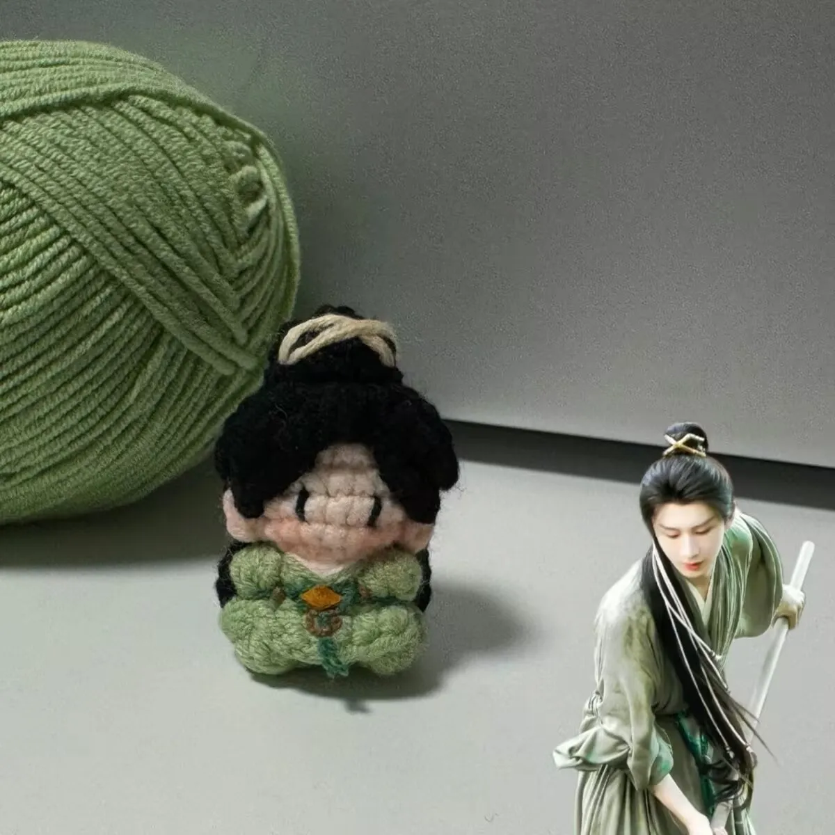 

Мягкие конфеты для вязания крючком Cheng Yi, кукла ручной работы, подвеска из пряжи для вязания крючком вокруг башни лотоса «Going to Shanhai» [готовый продукт]