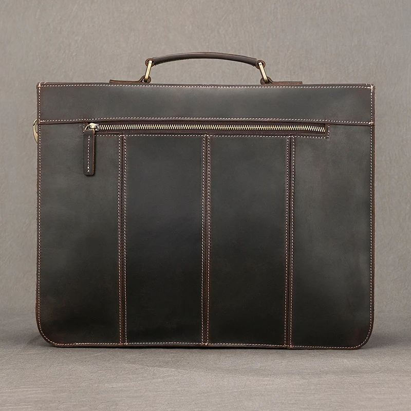 Formal Business Bag Genuine Leather Briefcase Bag For 15 Inch Notebook PC Computer Bag Cowhide Messenger Bags For Male