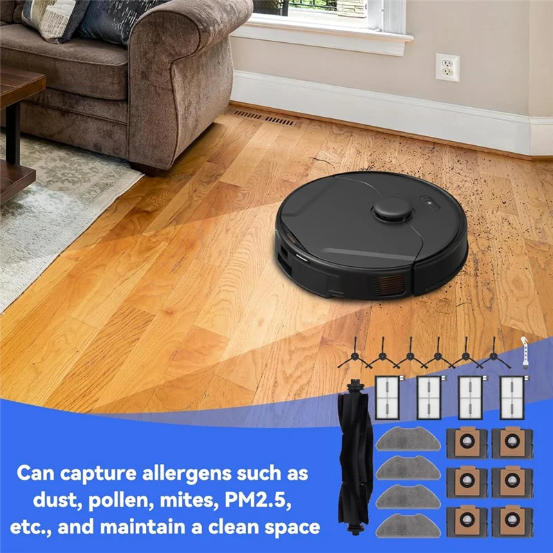 N89R 22 قطعة ل Eufy X8 Pro سلسلة جهاز آلي لتنظيف الأتربة استبدال أجزاء X8 Pro اكسسوارات عدة فرش رئيسية فرشاة