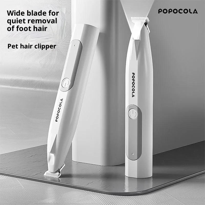  POPO Cat Paw Trimmer LED Light Pet Grooming Equipment Puppy Hairdressing Blades Cat Paw Electric Shaver Foot Hair Cuttier