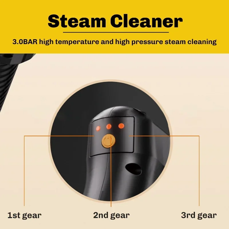 High Temperature and Pressure Handheld Steam Cleaners Air Conditioner Kitchen Hood Car 2500W Steam Clean Machine Floor Cleaning
