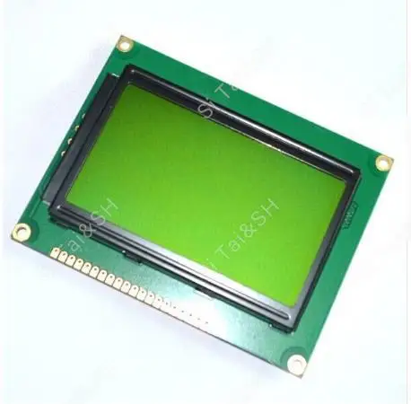 LCD Board Yellow Green Screen 12864 128X64 5V blue screen display ST7920 LCD module for arduino 100% new original