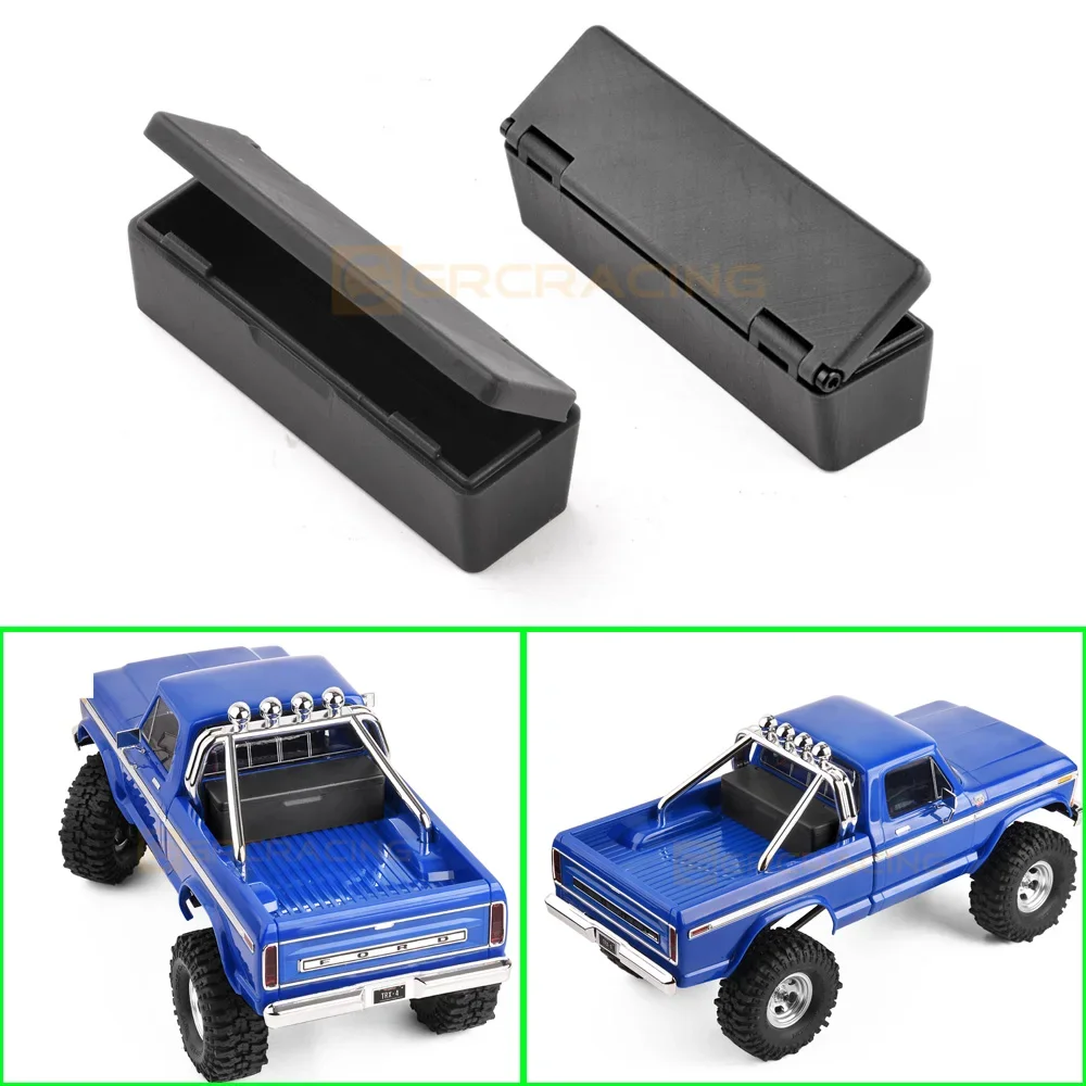 KXRC TRX4M Pickup Box Tool Storage Box Accessories for 1/18 RC Crawler Car Traxxas TRX4-M Ford F150 Chevrolet K10 Upgrade Parts