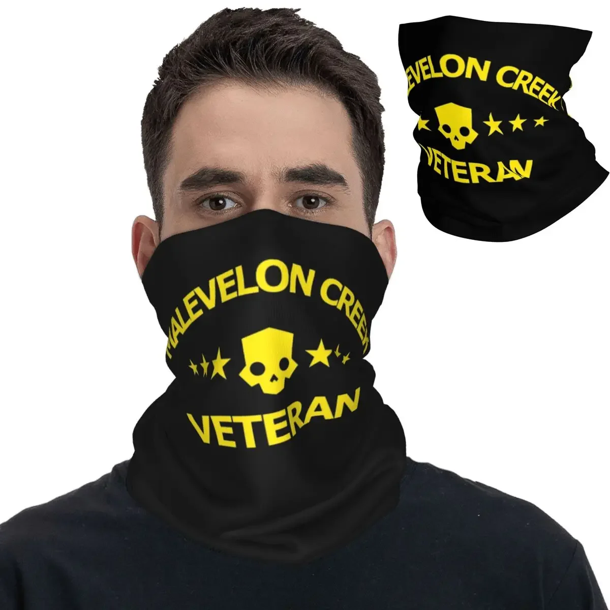 Helldivers 2 Malevelon Creek Veteran Bandana Neck Gaiter Printed Balaclavas Face Scarf Multi-use Headband Fishing Unisex Adult