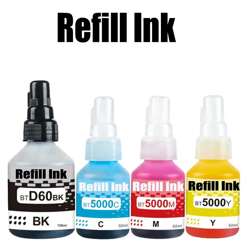 

BTD60BK BT5000 Refill Dye Ink For Brother DCP-T220 T300 T310 T500W T420W T425W T426W T428W T510W T520W T700W Printers Ink