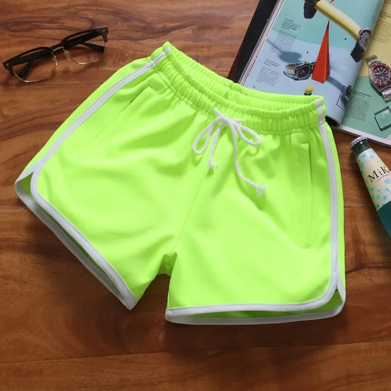 

Женские повседневные спортивные шорты на шнурке, летние тонкие шорты трапециевидной формы для йоги с высокой талией, свободные женские прямые короткие брюки для бега