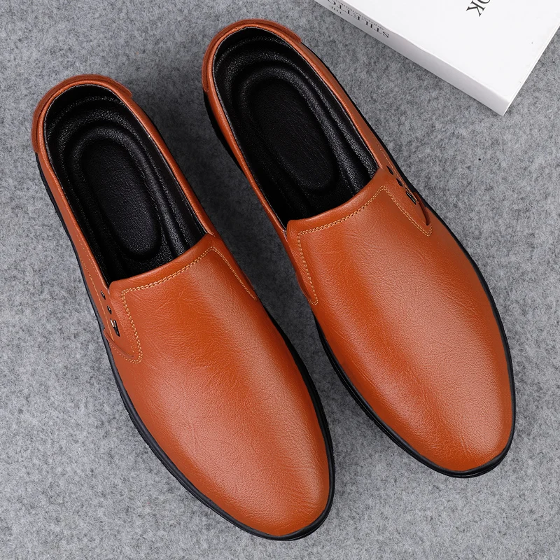 

Men Loafers Flat Bottomed Classic Business Casual Men Shoes Size 38-44