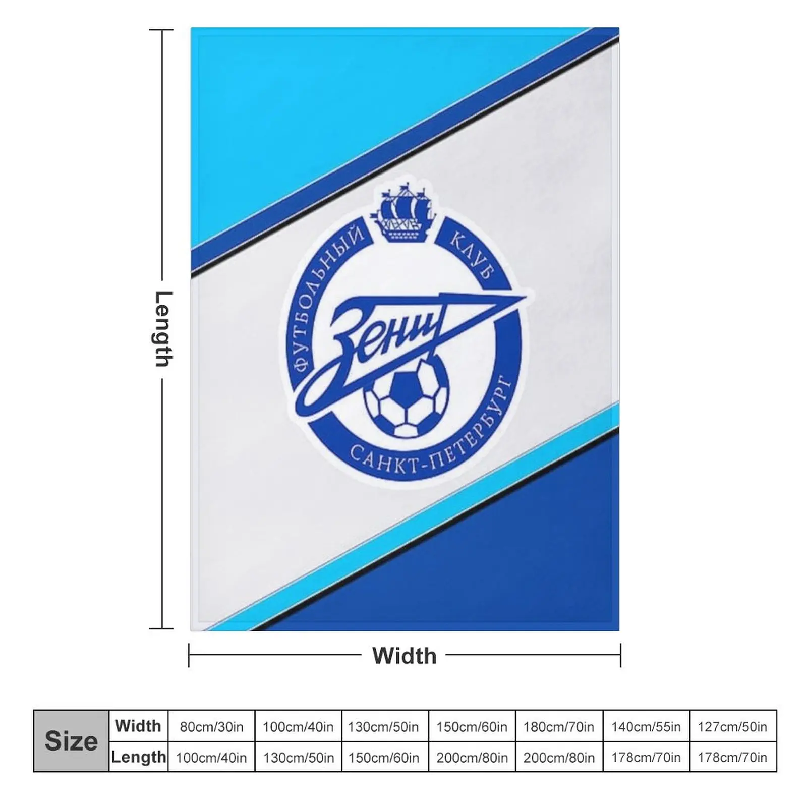 fc zenit saint patersburg Throw Blanket Tourist Personalized Gift for winter Blankets