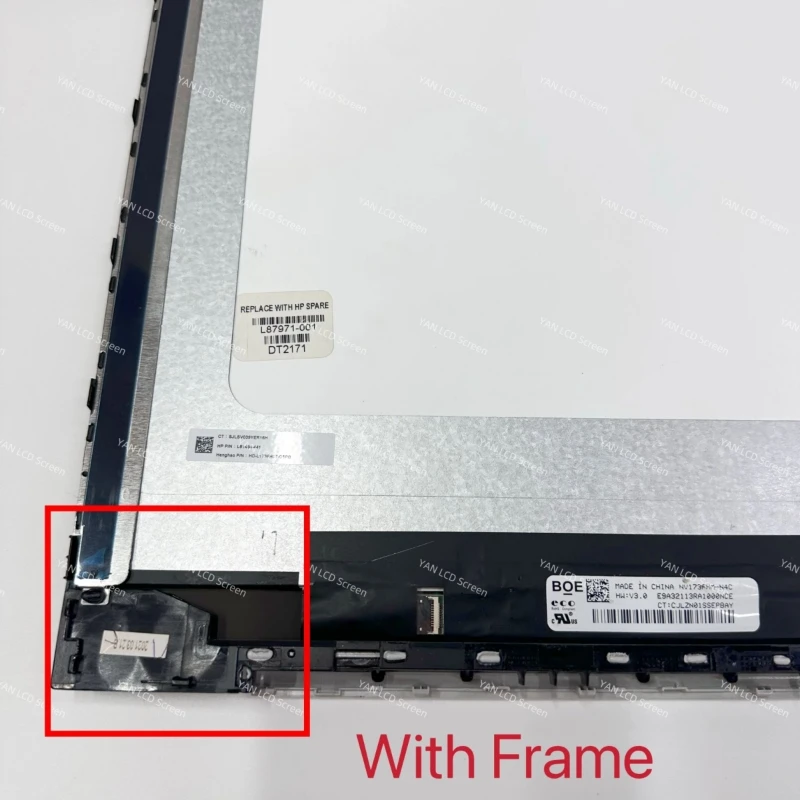 Imagem -03 - Polegadas Fhd 1080p para hp Inveja 17m 17-cg 17m-cg Tela Lcd para Laptop Painel de Toque L87971001 L87972-001 L87972-001 17.3