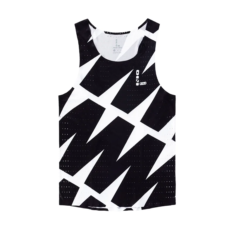 Summer Basketball Soft Fabric Seamless Marathon  Running Sport Vest  Top Track Field Training jersey shirt