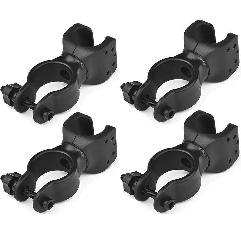 Adjustable Rubber Crutch Holder Clip Electric Wheelchair Manual Support Bracket Elderly Commuting Tool Health Care Vehicle Decor
