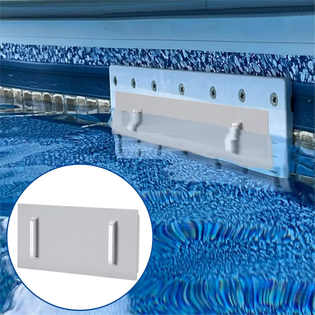 Reliable- 2 Pcs Wide Mouth Pool Skimmer Plugs,12 X 6 Inches Above Ground Pool Skimmer Plug with Handle,for SP1091WM Winter Pool