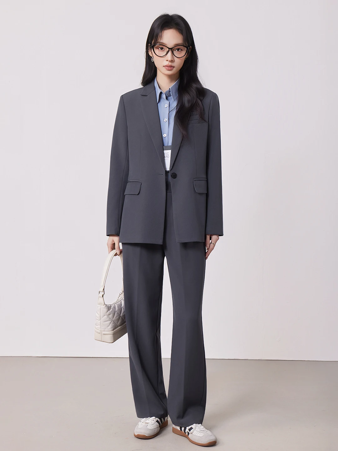 

Fashionable Professional Women's Suit Set Commute Style Slimming Hong Kong Style Coat Spring New Arrival Elegant Lady Look