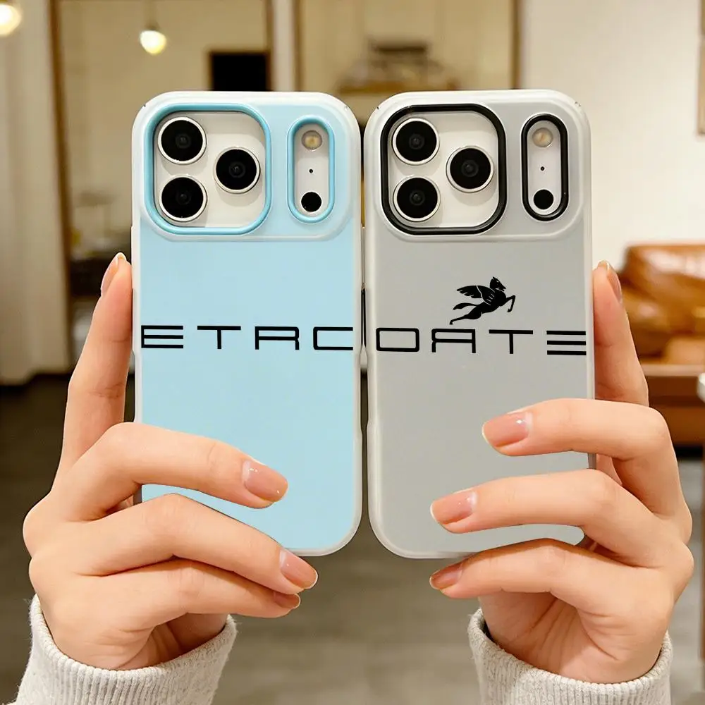 

Brand E-Etro Phone Case Colorful 2‑in‑1 Jelly Matte Clear Full Protection Case For iPhone 11‑17 Series