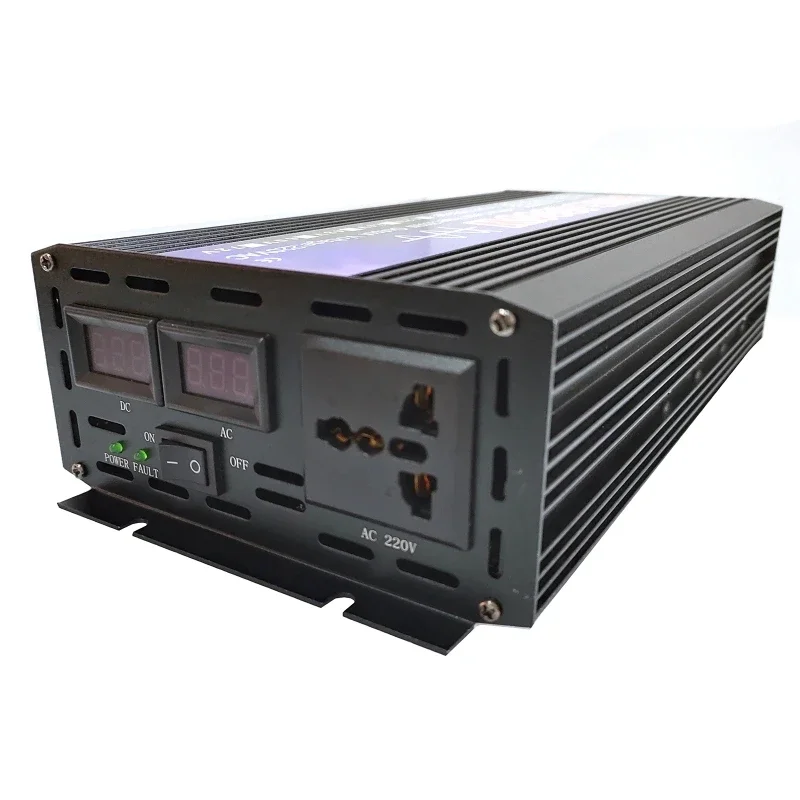 Pure Sine Wave Inverter Power DC 12V To AC 220V Voltage 50HZ  1000/200/3000/4000W Converter Solar Car Inverters With LED