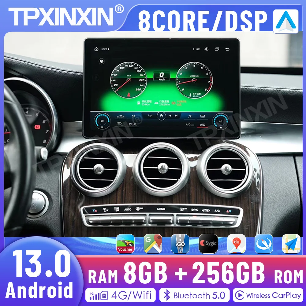 11.5 Inch Car Radio For Mercedes Benz W205 C GLC 2015-2019 Multimedia Player GPS Navigation HD Touch Screen Maybach UI Interface