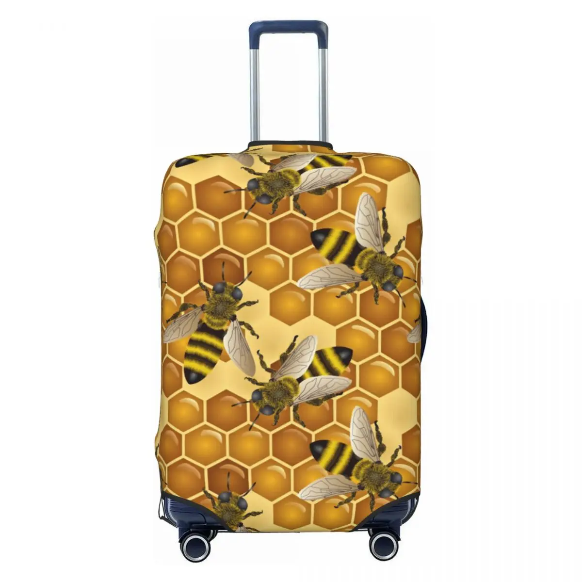 

Изготовленный на заказ чехол для багажа с принтом пчелы и сот, милые дорожные чехлы для чемоданов 18-32 дюймов