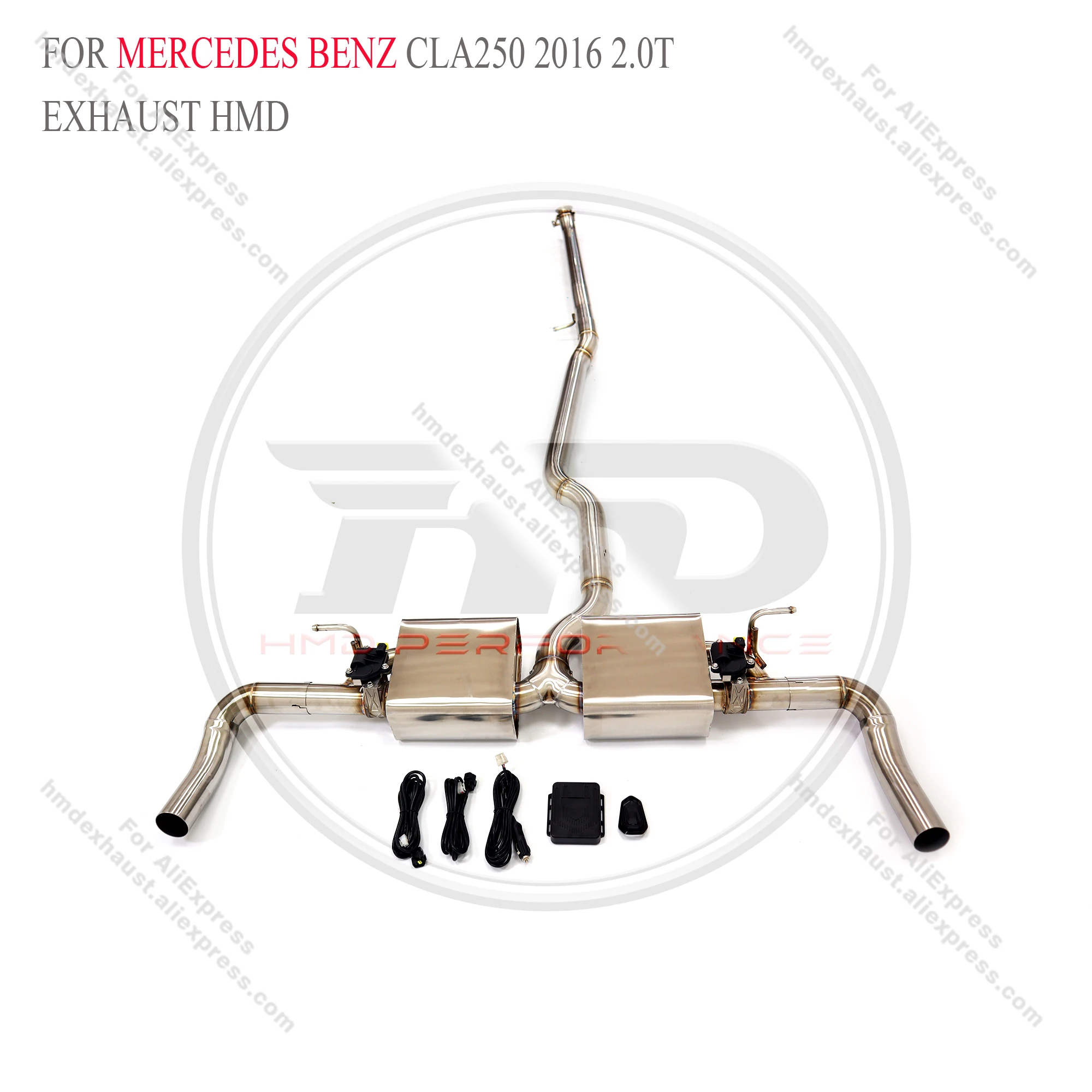 HMD Stainless Steel Exhaust System Performance Catback For Mercedes benz CLA250 2.0T With valve