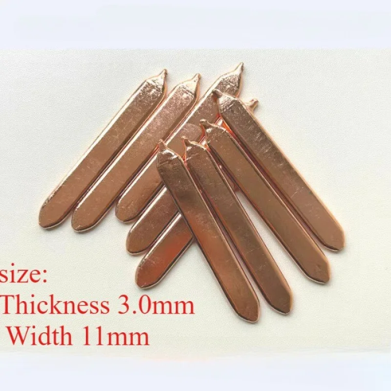 Z Copper Flat Heat Pipe for Cooling Laptop CPU GPU Heatsink Width 11mm Thick 3mm