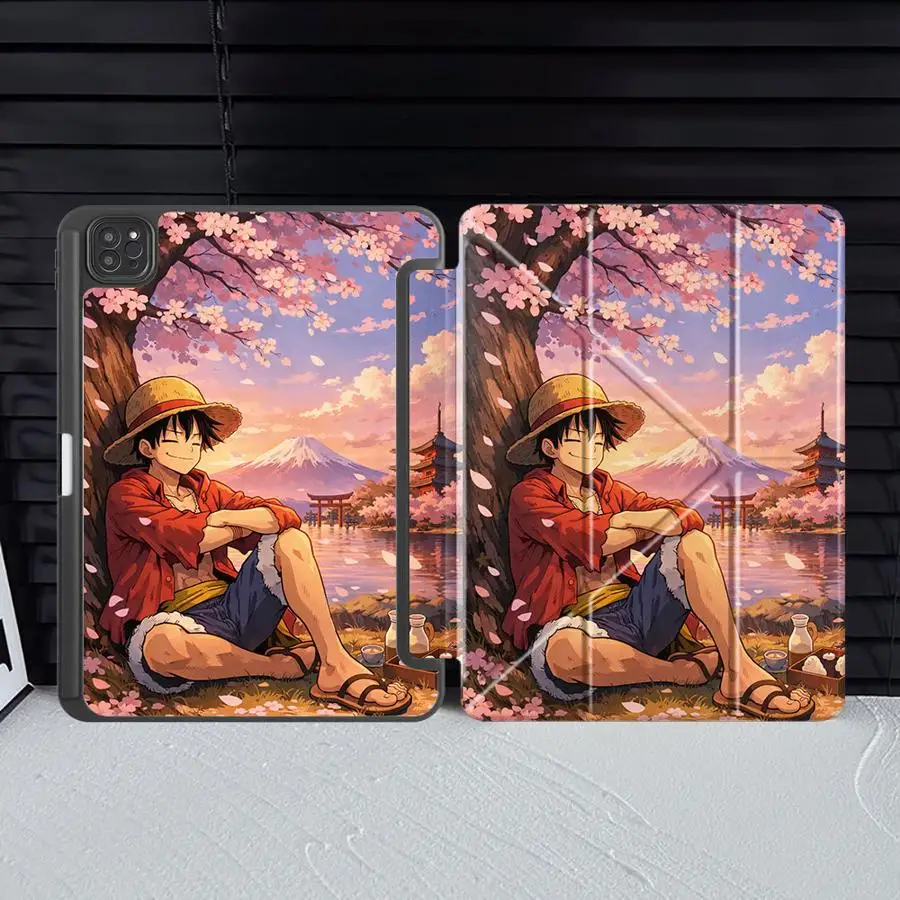 One Pieces Anime Holder Cover Tablet Case For iPad Pro 11 10 9 8 7 th 12.9inch Mini 6 7 Pro 2025 Air 4 5 M3 M2 M4 11inch