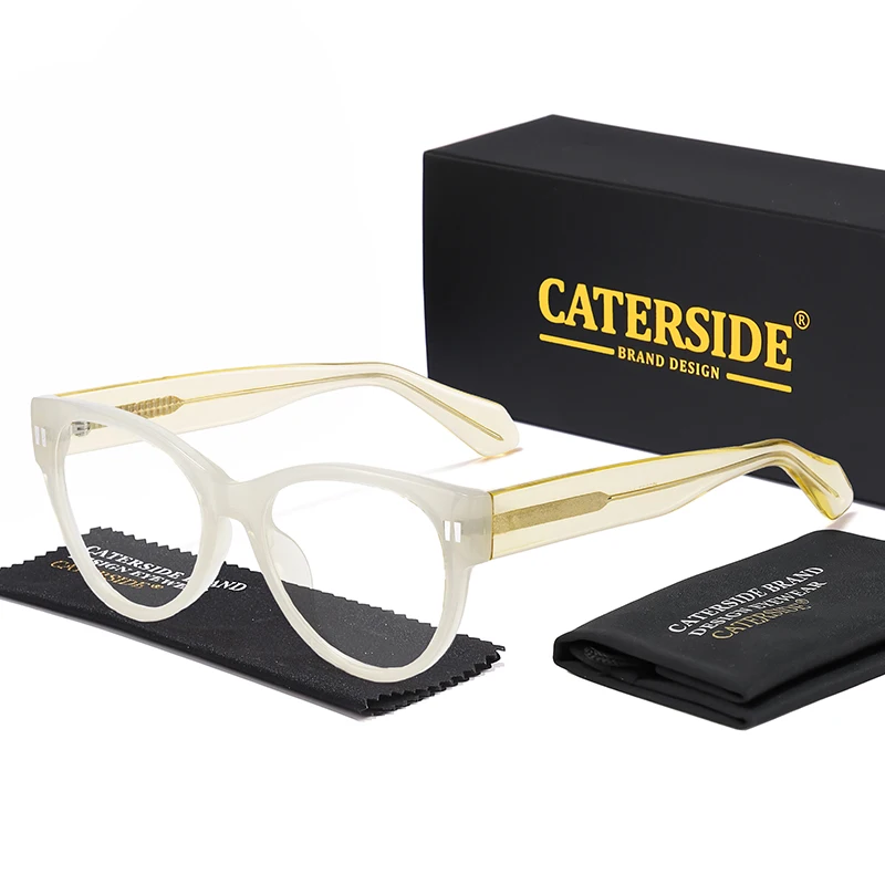

CATERSIDE новые модные женские очки брендовый дизайн высококачественная ацетатная оправа декоративные очки мужские оптические очки оправа