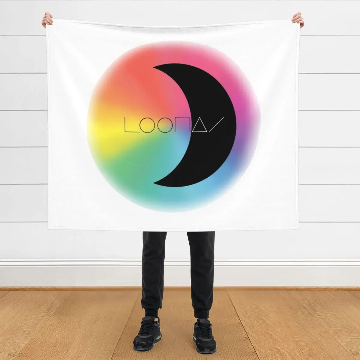 

LOONA NEW LOGO [&] - RAINBOW Throw Blanket Soft Plaid Flannels Fashion Sofas for winter Blankets