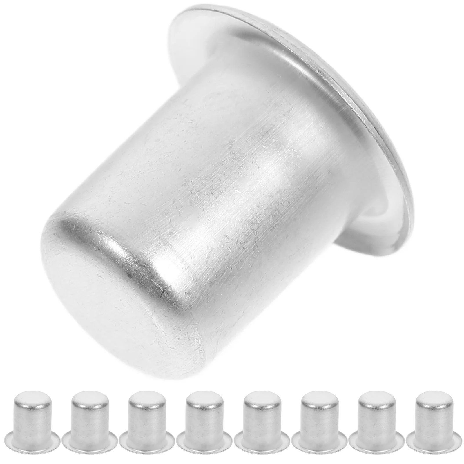 24 Stuks Metalen Bekerhouders Aluminium Herbruikbare Drip Proof Theelichtje Stijlvolle Kandelaar Liners Inserts Voor Diy