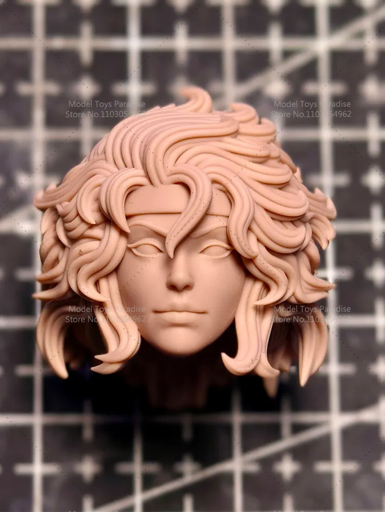 Cabeza de modelo blanco sin pintar a escala 1/12, cabeza de superhéroe Rogue mutante, esculpida, se ajusta al cuerpo de figura de acción de mujer soldado de MEZCO SHF de 6 pulgadas ML