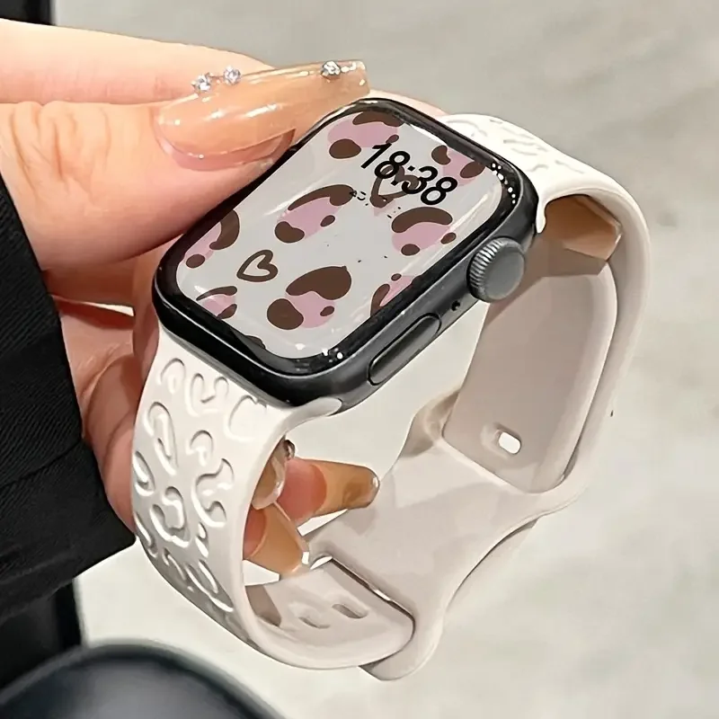 جديد محفورة حزام ل سوار ساعة يد آبل S11-10 46 مللي متر 42 مللي متر 44 مللي متر 49 مللي متر 41 مللي متر 45 مللي متر سيليكون سوار سلسلة 8 9 7 SE 3 6 5 4 الترا 2 3